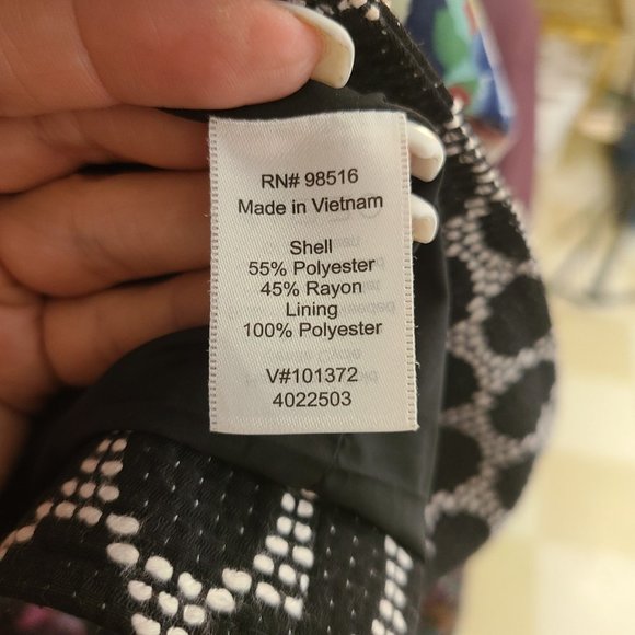 Coldwater Creek Black & White Jacket Size 10 - Picture 10 of 10